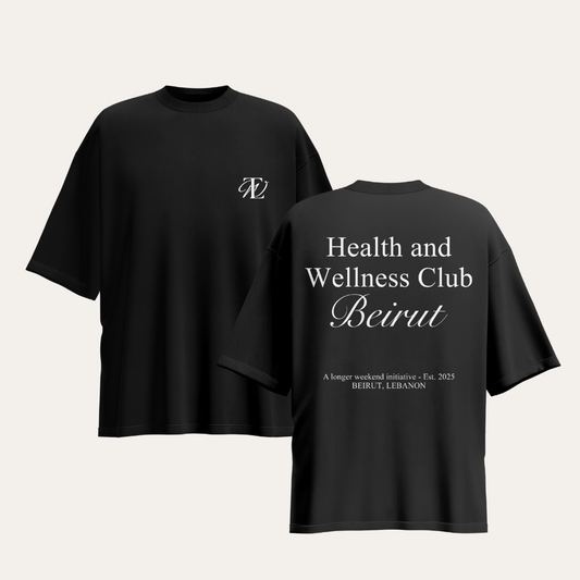 Health & Wellness Club Oversized Tee – Beirut Edition